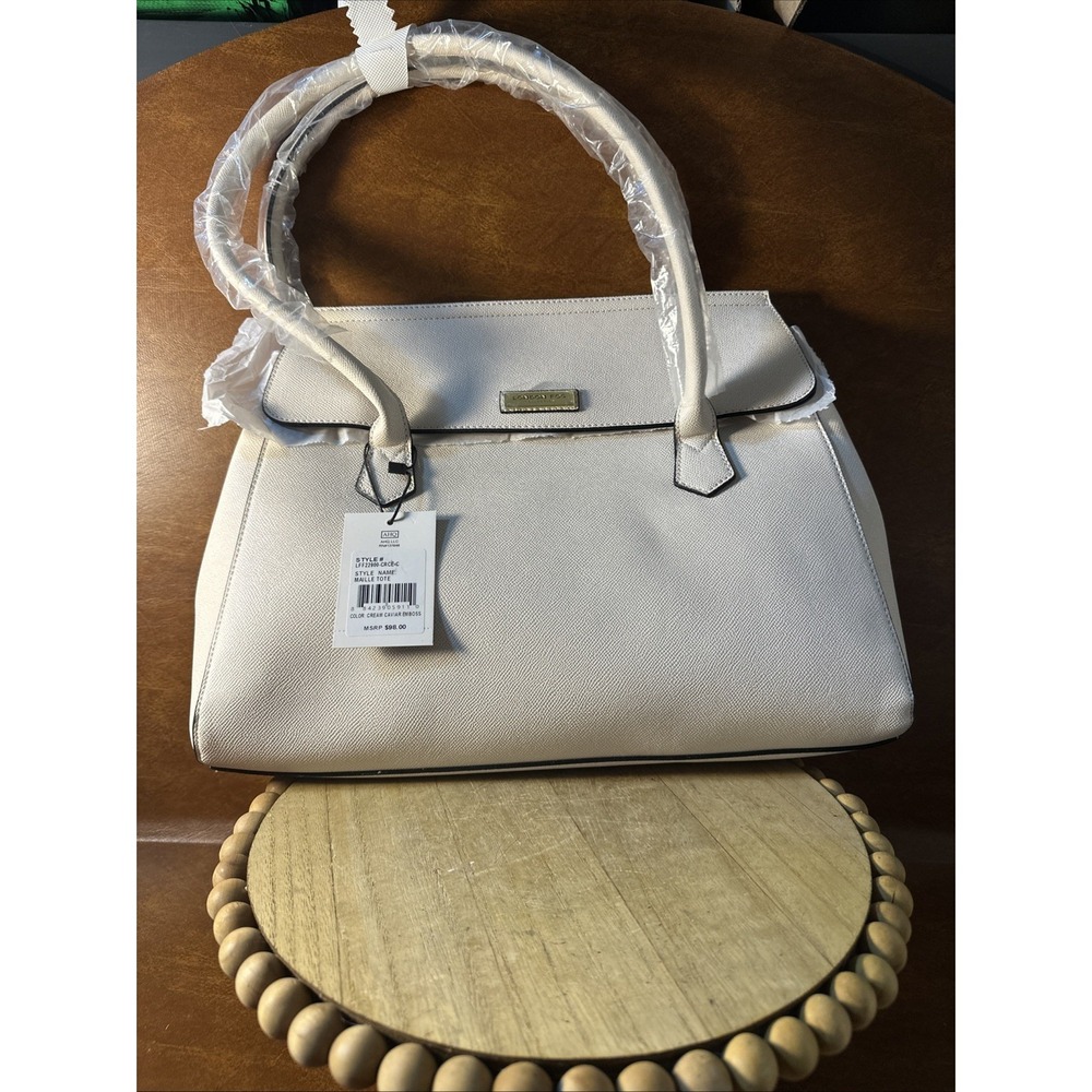 London Fog 100th Anniversary Collection Maille Tote Cream Cav. NWT